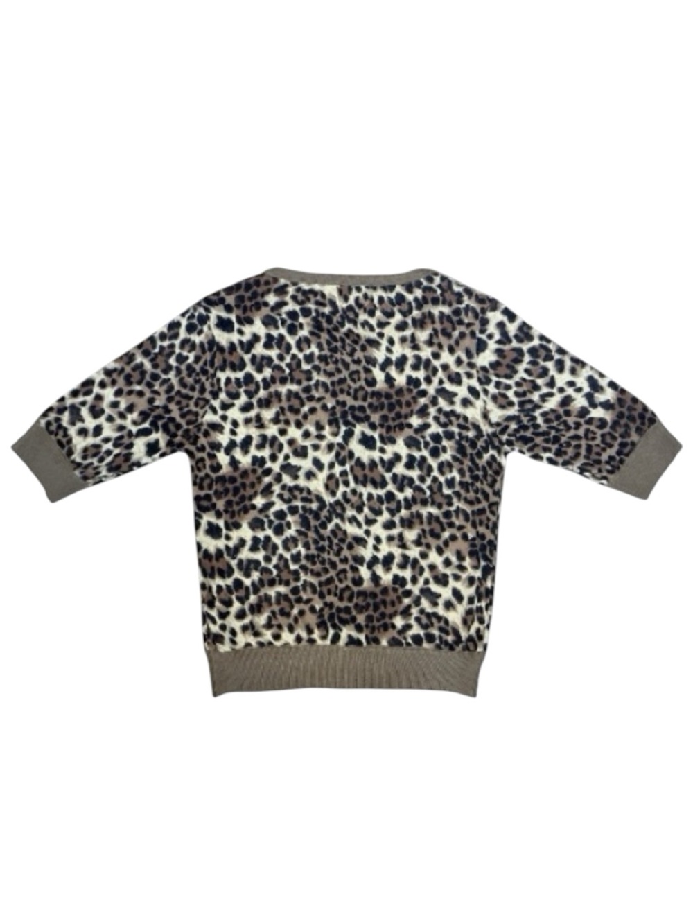 Bettie Page by Tatyana Retro Pin-Up Rockabilly Punk Knit Leopard Cardigan XL - Picture 3 of 8